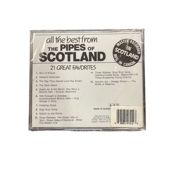 All The Best From the Pipes of Scotland 21 Great Favorites CD Bagpipes Scottish - Picture 2 of 2